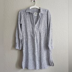 American Colors Gray Striped dress